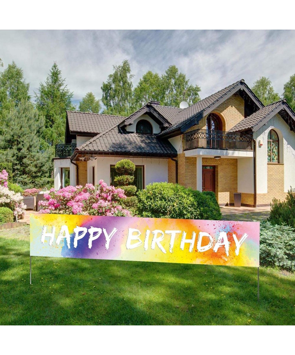 Art Birthday Banner- Large Artist Birthday Banner- Painting Happy Birthday Sign for Outdoor Indoor(9.8 x 1.6 feet) - Art - CB...