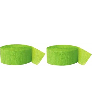 81ft Crepe Paper Streamer Roll (Lime Green- 2 Pack) - Lime Green - CG18RU8XCMU $6.16 Streamers
