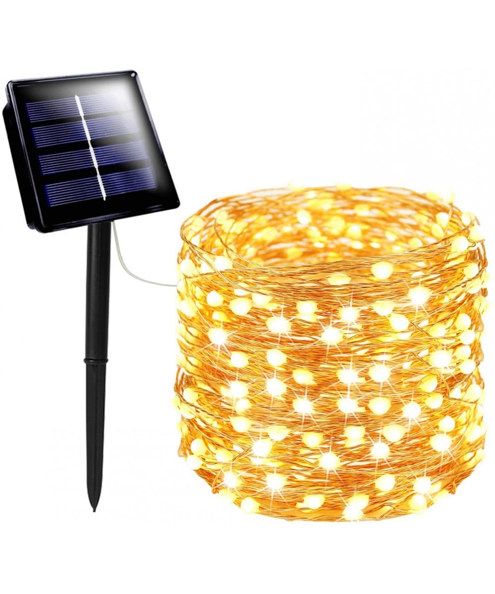 72FT 200 LED Solar String Lights Outdoor- Super Durable Solar Christmas Lights- Waterproof Copper Wire 8 Modes Fairy Lights f...