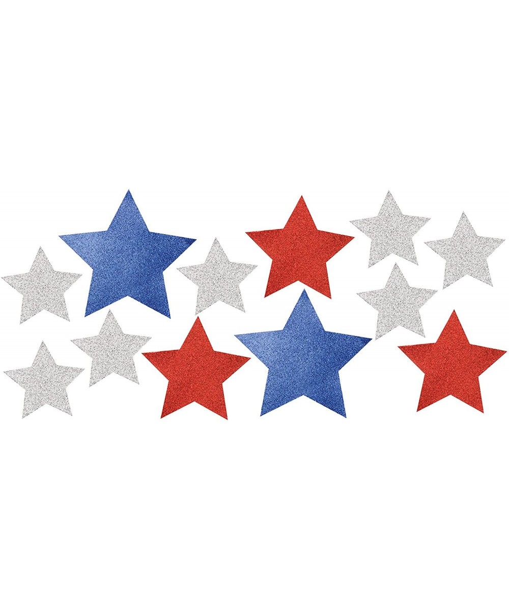 Patriotic Cutouts with Glitter- One Size- Multicolor - CT189LM4NSD $5.14 Streamers