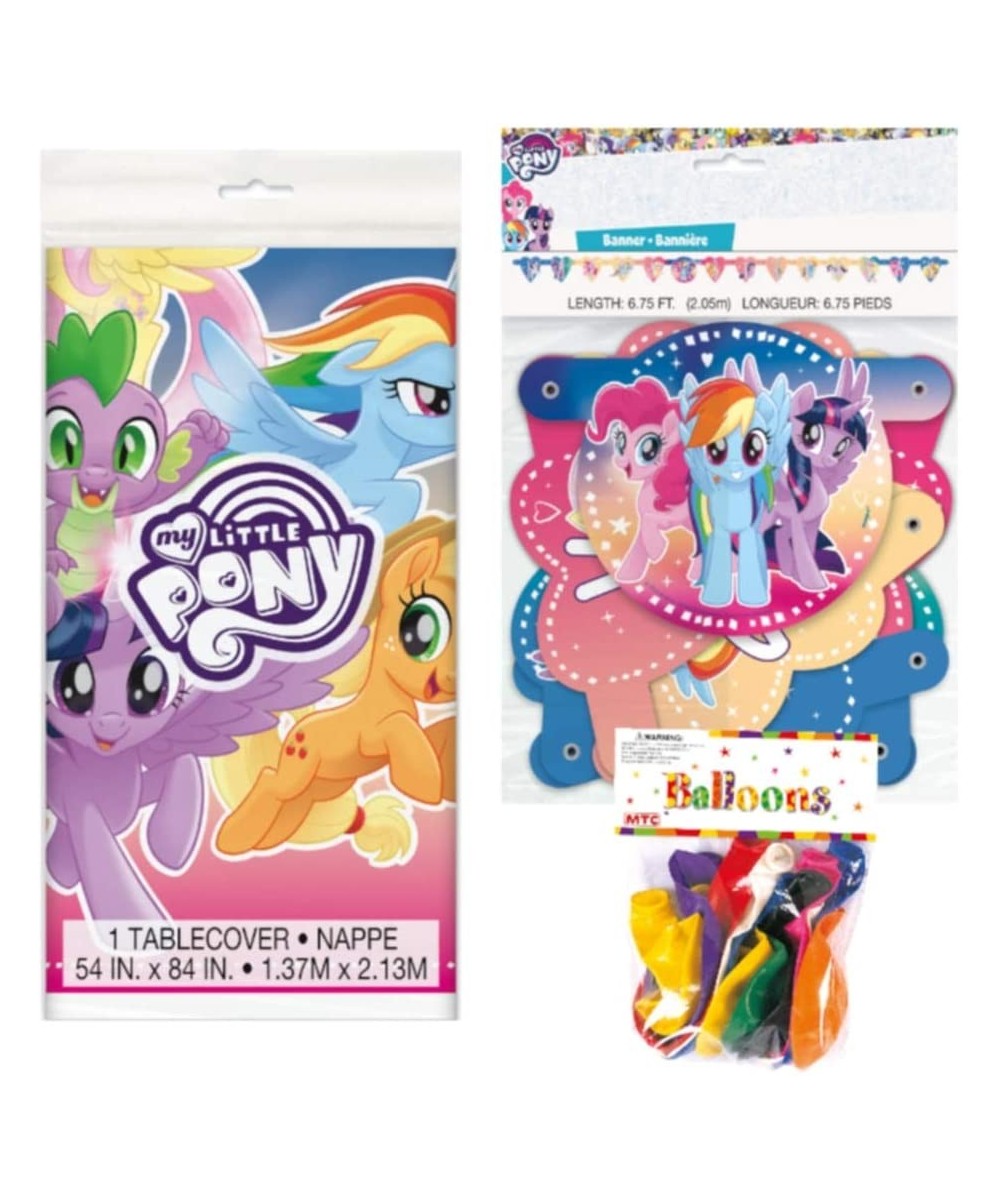 My Little Pony Themed Party Decorations - Includes Party Banner-Tablecloth and Ten 12" Balloons. - CY18U4QHN3S $6.45 Party Packs