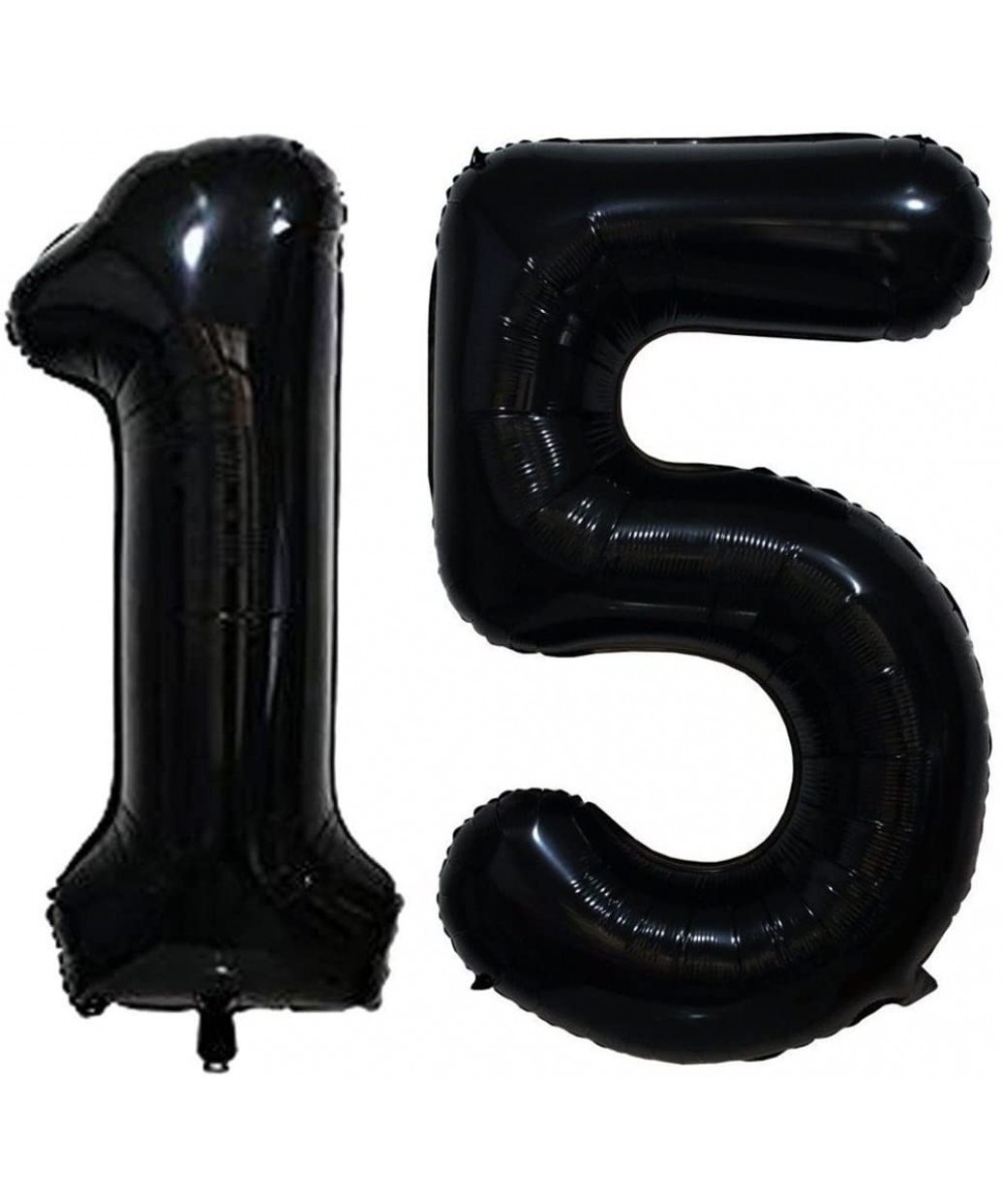 40 Inch Giant 15th Black Number Balloons-Birthday/Party balloons - Number 15 - CP18DAD75H4 $9.56 Balloons