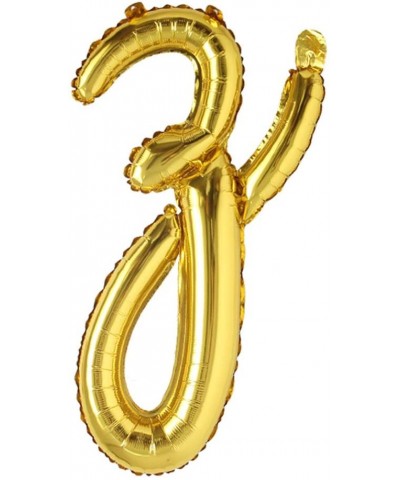 18 inch Gold DIY a-z Handwriting Lowercase Letters Name Foil Balloon Letter Character Birthday Wedding Party Decoration Ballo...