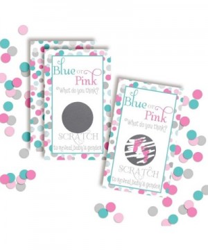 It's A Girl! Polka Dot What Do You Think? Gender Reveal Scratch Off Cards for Baby Showers- 20 2" X 3" Double Sided Cards by ...