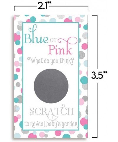 It's A Girl! Polka Dot What Do You Think? Gender Reveal Scratch Off Cards for Baby Showers- 20 2" X 3" Double Sided Cards by ...