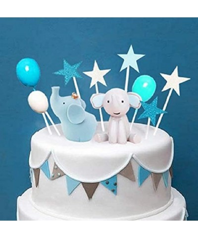 9 PCS Elephant Cake Decoration Little Peanuts Cake Decoration Elephant Cake Topper Elephant Bay Shower Cake Decoration - C019...