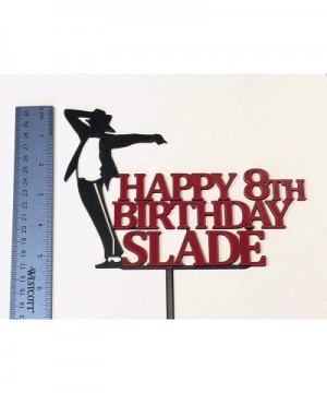 Michael Jackson Smooth Criminal Silhouette Personalized Cake Topper - C318SMCDTMI $12.35 Cake & Cupcake Toppers