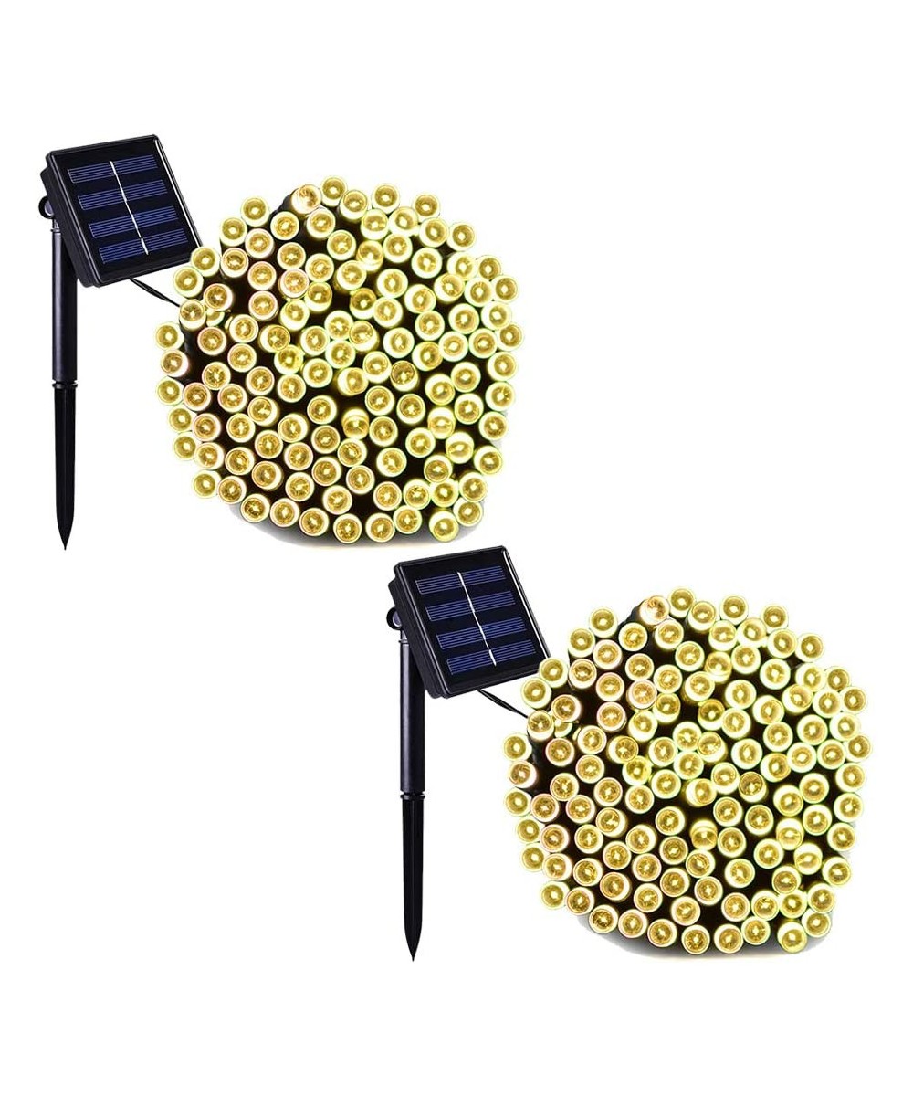 Solar Fairy Christmas String Lights- 2-Pack 72ft 200LED- Ambiance Lighting for Outdoor- Patio- Lawn- Landscape- Fairy Garden-...