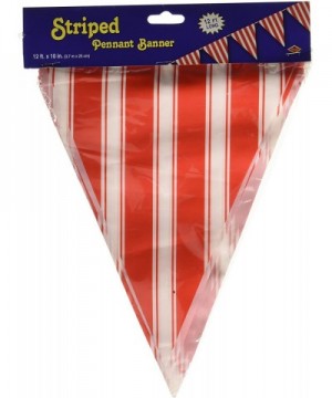 Striped Pennant Banner Party Accessory (1 count) (1/Pkg) - CN1188SUCJH $5.39 Banners & Garlands