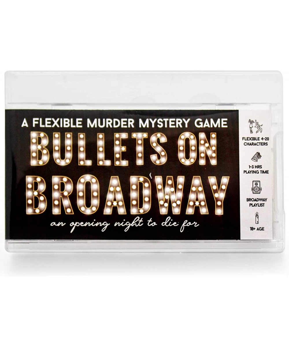 Bullets on Broadway Murder Mystery Party Game for 3-20 Players - Play In-Person or Virtually - Broadway-Themed Game Fun for A...