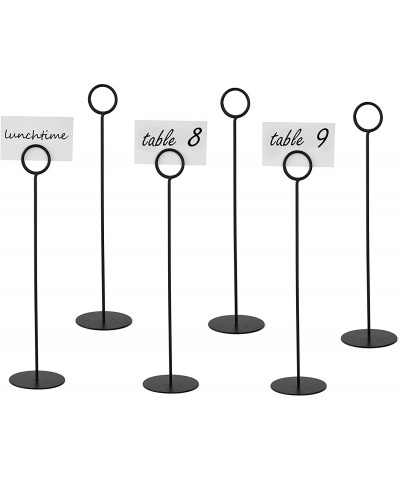 12-Inch Black Metal Place Card Holders- Metal Table Number Stands- Set of 6 - CC12KISR4YP $7.13 Place Cards & Place Card Holders
