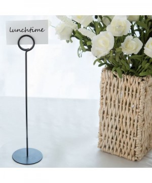 12-Inch Black Metal Place Card Holders- Metal Table Number Stands- Set of 6 - CC12KISR4YP $7.13 Place Cards & Place Card Holders