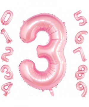 40 Inch Giant Pink Number 3 Balloon-Foil Helium Digital Balloons for Birthday Anniversary Party Festival Decorations - Pink 3...