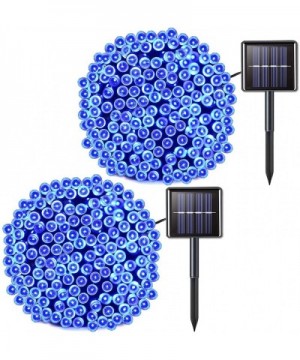 2 Pack Solar String Light 200LED 75.5ft 8 Modes Solar Christmas Lights Waterproof for Gardens- Wedding- Party-Christmas Tree-...