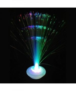 LED Light-Up Multi-Color Flashing Fiber Optic Centerpiece- White UFO Base - White Ufo - CB11DJA5BKN $7.73 Centerpieces