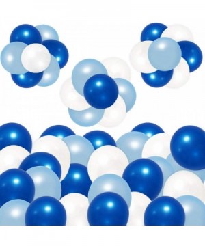 100 Count 320 Grams Thickened Assorted Color Balloons for Baby- Birthday- Wedding- Church- 12 Inches- White- Dark Blue- Light...