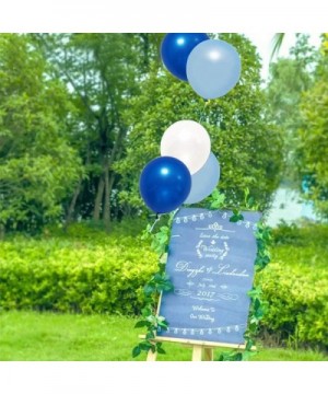 100 Count 320 Grams Thickened Assorted Color Balloons for Baby- Birthday- Wedding- Church- 12 Inches- White- Dark Blue- Light...