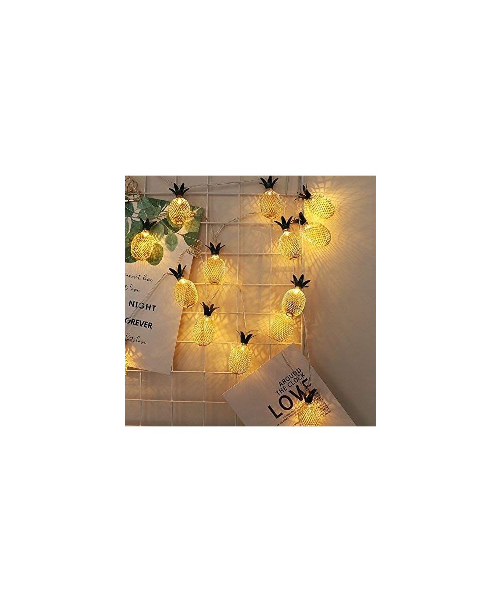 16ft 20 LED Pineapple Lights Fairy String Lights Battery Operated Fairy Lights for Christmas Home Wedding Party Bedroom Birth...