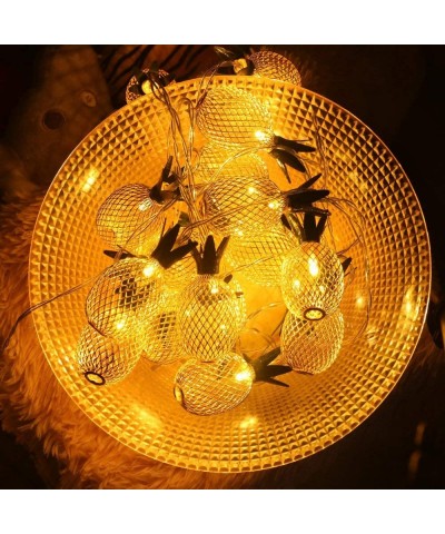16ft 20 LED Pineapple Lights Fairy String Lights Battery Operated Fairy Lights for Christmas Home Wedding Party Bedroom Birth...