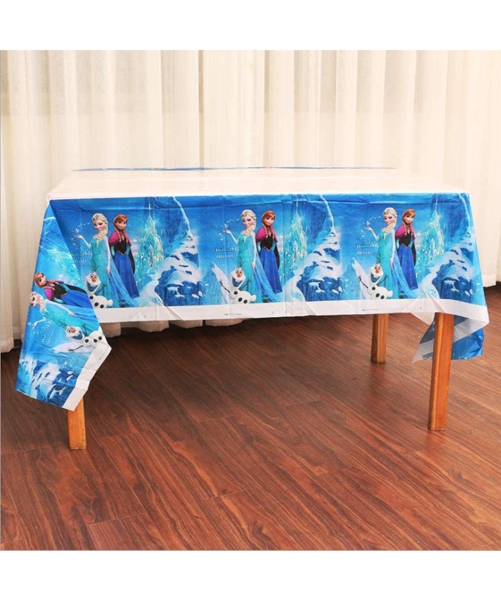 2 Pack THE frozens Themed Plastic Tablecloth- 70.8 in x 42.5in- Disposable Table Cover frozens Themed Birthday Party Decorati...