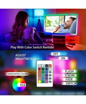Led Strip Lights with Remote Bedroom - 16.4ft 5m Waterproof Led Light Strips- RGB Led Strip- Color Changing LED Strip Lights ...