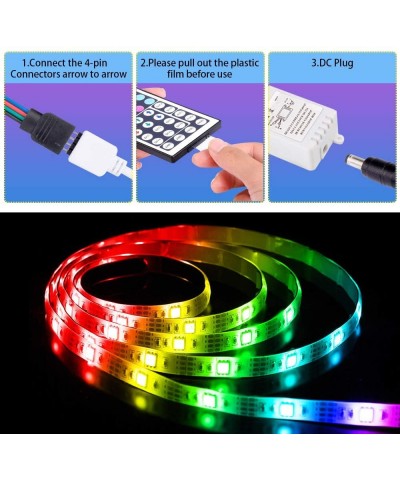Led Strip Lights with Remote Bedroom - 16.4ft 5m Waterproof Led Light Strips- RGB Led Strip- Color Changing LED Strip Lights ...