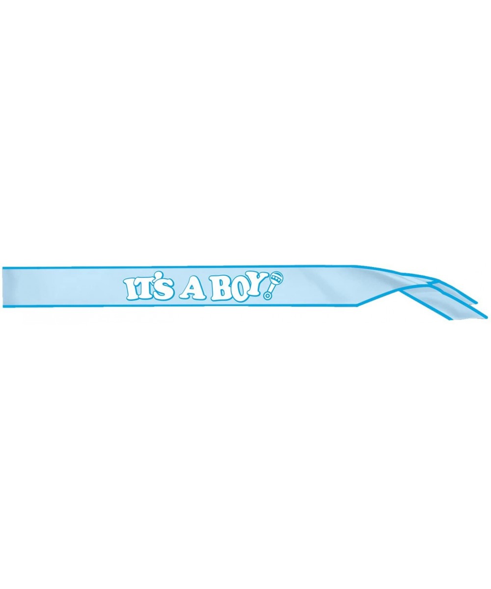 Beistle"It's A Boy!" Satin Sash- 33" x 4"- Light Blue/Blue/White - CX120X3CEDL $5.09 Party Packs