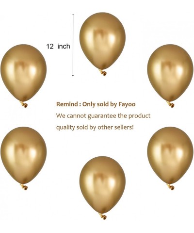 Gold Balloons- 12" Gold Metallic Latex Party Balloons for Party Decorations- Baby Shower- Christmas Decorations- Birthdays- B...