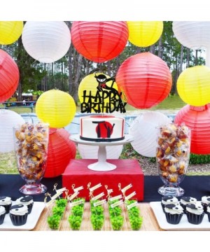 Ninja Cake Topper for Kids Birthday- Glitter Ninja Birthday Cake Toppers for Boys Bday Cake Decoration Decor- Happy Birthday ...
