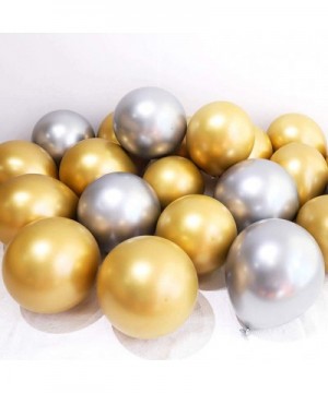 67PCS Metallic Chrome Gold Confetti Balloons Garland Set 12 inch Gold Balloons 3.2g/PC Thicker Metallic Latex Balloons with K...