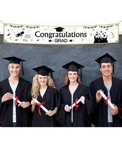 Graduation Party Banner- Congrats Grad Decorations Graduation Banner 2020 -Graduation Party Supplies- 71" x 13 - CM18R0ZYA86 ...