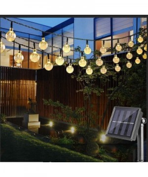 Solar String Lights Outdoor- 40 LED 25 Ft Crystal Balls Waterproof Globe Solar Powered Fairy String Lights for Bedroom Garden...