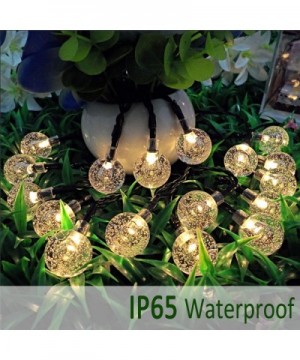 Solar String Lights Outdoor- 40 LED 25 Ft Crystal Balls Waterproof Globe Solar Powered Fairy String Lights for Bedroom Garden...