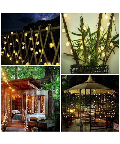 Solar String Lights Outdoor- 40 LED 25 Ft Crystal Balls Waterproof Globe Solar Powered Fairy String Lights for Bedroom Garden...