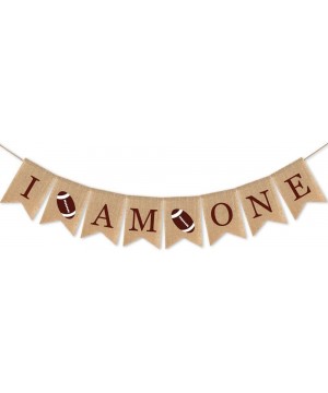 Football I am One Banner and Garland for Kids Boys Girls Birthday Decorations - C018XMLAXGQ $9.27 Banners & Garlands