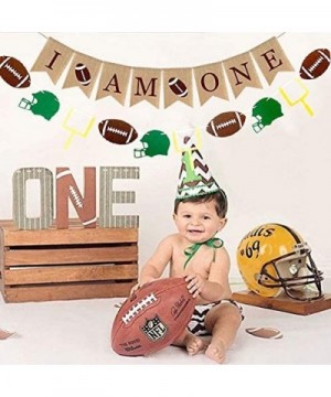 Football I am One Banner and Garland for Kids Boys Girls Birthday Decorations - C018XMLAXGQ $9.27 Banners & Garlands