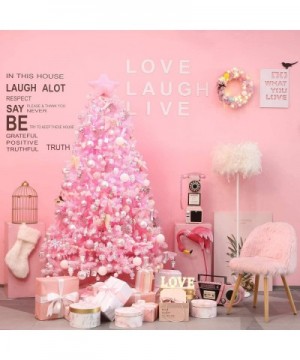 Plastic Christmas Glitter Snowflake Ornaments Christmas Tree Decorations- 4-inch- Set of 36- Pink - Pink - C018QT56L4X $8.03 ...