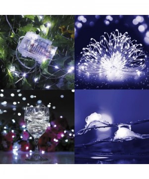 2 Set Fairy Lights Fairy String Lights Battery Operated Waterproof 8 Modes 100 LED 33ft String Lights Copper Wire Firefly Lig...