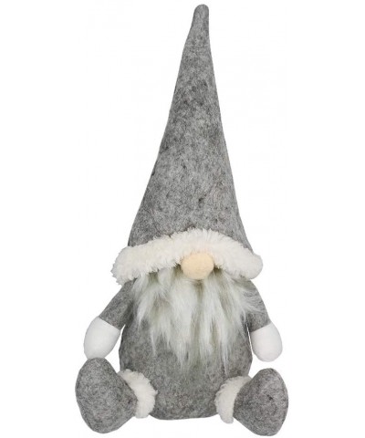 Christmas Elf Decoration Ornaments Thanks Giving Day Gifts Swedish Santa Gnome Plush Handmade Scandinavian Tomte - A-gray - C...