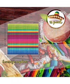 Serape Fiesta Dinnerware Bundle - Plates- Napkins- Table Cover- Streamer - Kids Birthday Party- Mexican Theme Decorations- Ci...