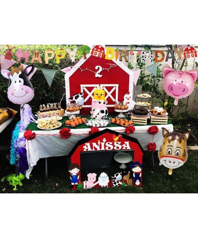 53Pcs Farm Birthday Party Supplies for Kids Barnyard Farm Animal Theme Party Decorations Animal Birthday Banner Farm Animal W...