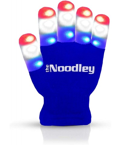 Flashing LED Finger Light Gloves July 4th Toys - Kids and Teen Sized Ages 4-7 (Small- Blue) - Blue - CU18OLEW4D5 $11.95 Party...