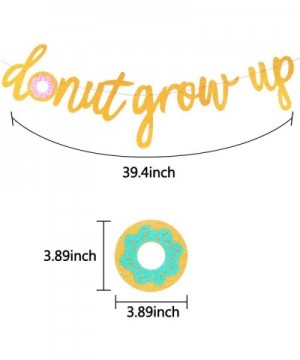 Glitter Donut Grow Up Banner Donut Grow Up Party Supplies Garland Kids Birthday Decorations Donut Grow Up Backgound String fo...