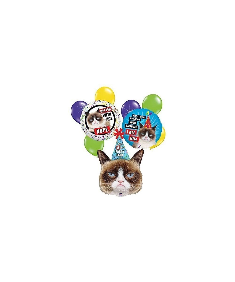 Grumpy Cat 9 pc Birthday Balloon Bouquet - CQ12950Z75P $8.89 Balloons