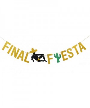 Gold Glittery Final Fiesta Banner and Glittery Cactus Diamond Ring Garland-Bachelorette Bridal Shower Girls Night Party Mexic...
