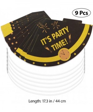 2020 New Year Party Hats Glitter Cone DIY Paper Hats for Kids Adult Party Supplies (9pcs-Black Gold) - CC18YCT4YNK $5.95 Part...