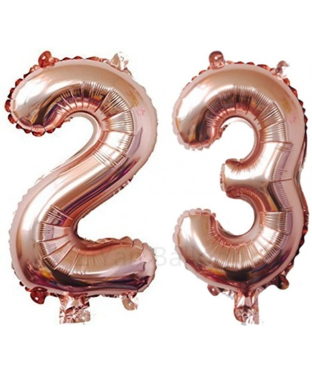 40 Inch Giant 23th Rose Gold Number Balloons-Birthday/Party Balloons - Rose Gold Number 23 - CE18CK4C2QO $6.26 Balloons