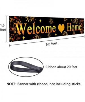 Ushinemi Large Welcome Home Banner- Welcome Back Home Decorations Sign - Welcome Home-celebrate - C5197WHE2CX $8.01 Banners &...