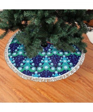 Christmas Santa Christmas Tree Skirt Mat Christmas Holiday Party Decoration Decorate New Year Party Supply 36 - Black4 - CX19...