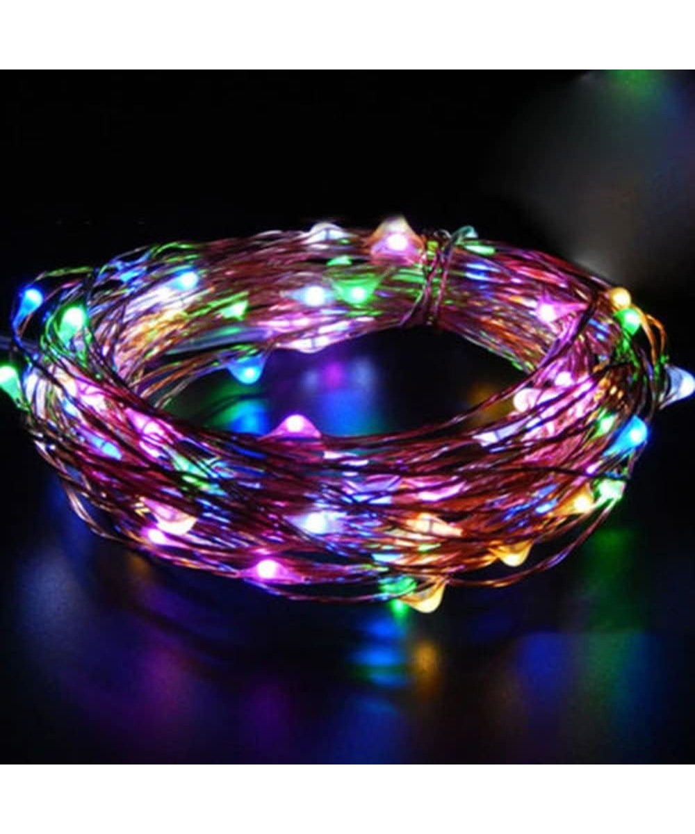 Outdoor String Lights-5M String Fairy Light 50 LED Battery Operated Xmas Lights Party Wedding Lamp-Outdoor Lighting Products-...